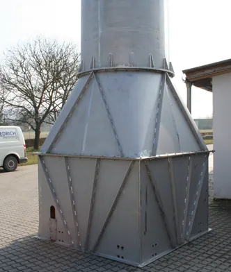 Metallbaukonstruktion Notkamin